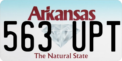 AR license plate 563UPT