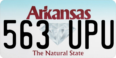 AR license plate 563UPU
