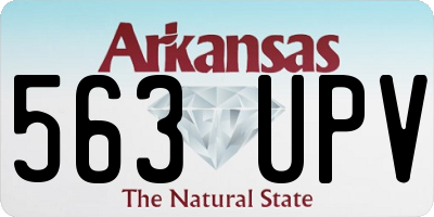 AR license plate 563UPV