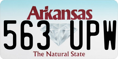 AR license plate 563UPW