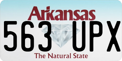 AR license plate 563UPX