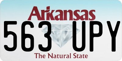 AR license plate 563UPY