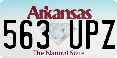 AR license plate 563UPZ