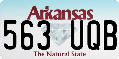 AR license plate 563UQB