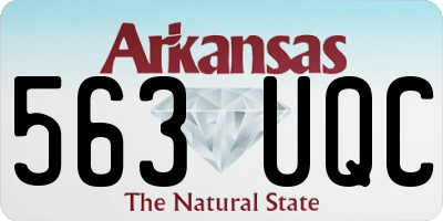 AR license plate 563UQC