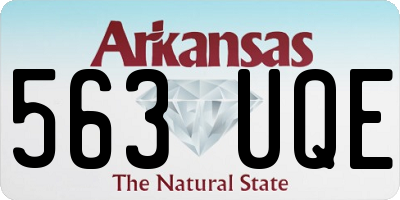 AR license plate 563UQE