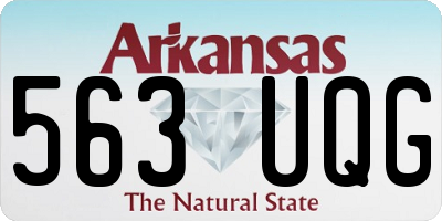 AR license plate 563UQG