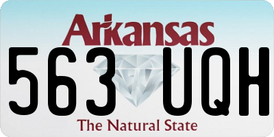 AR license plate 563UQH