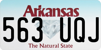 AR license plate 563UQJ