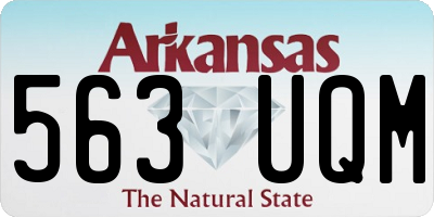 AR license plate 563UQM