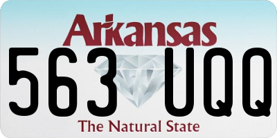 AR license plate 563UQQ