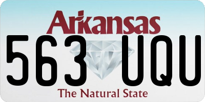 AR license plate 563UQU