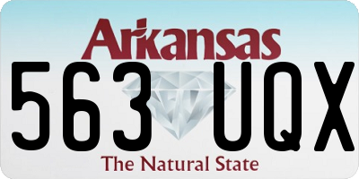 AR license plate 563UQX