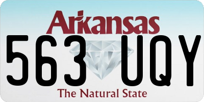 AR license plate 563UQY
