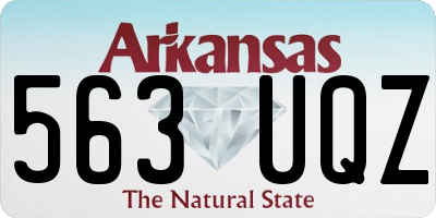AR license plate 563UQZ