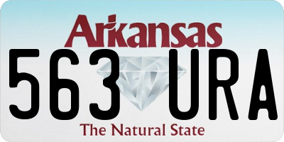 AR license plate 563URA