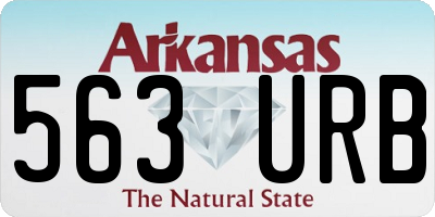AR license plate 563URB