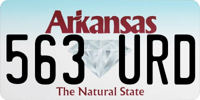 AR license plate 563URD