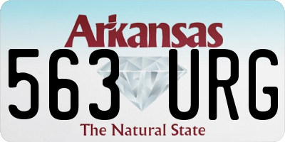 AR license plate 563URG