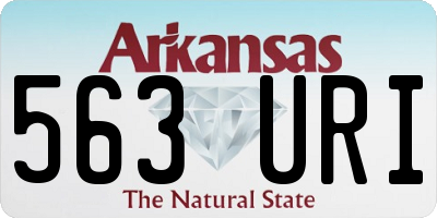 AR license plate 563URI