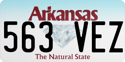AR license plate 563VEZ