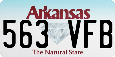 AR license plate 563VFB