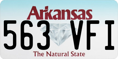 AR license plate 563VFI