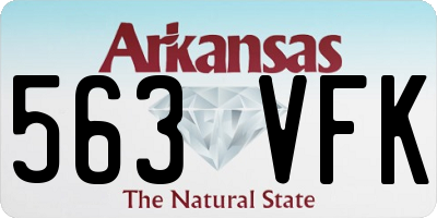 AR license plate 563VFK