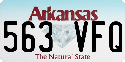 AR license plate 563VFQ