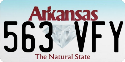 AR license plate 563VFY