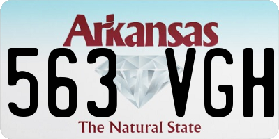 AR license plate 563VGH