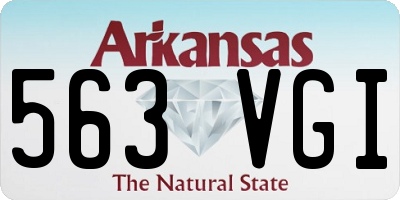 AR license plate 563VGI