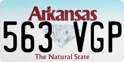 AR license plate 563VGP