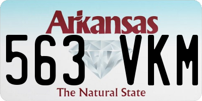 AR license plate 563VKM