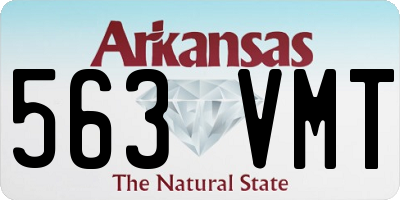 AR license plate 563VMT