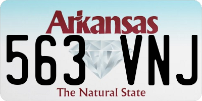 AR license plate 563VNJ