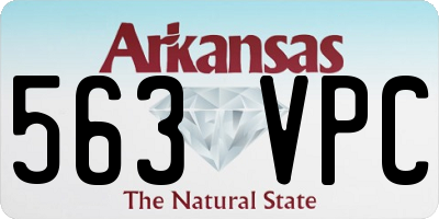 AR license plate 563VPC