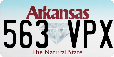 AR license plate 563VPX