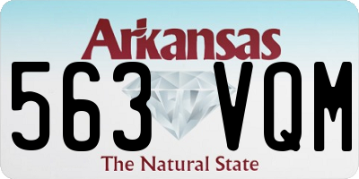 AR license plate 563VQM
