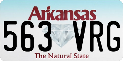AR license plate 563VRG