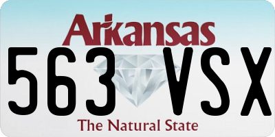 AR license plate 563VSX