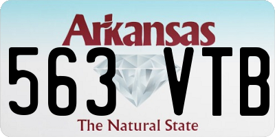 AR license plate 563VTB