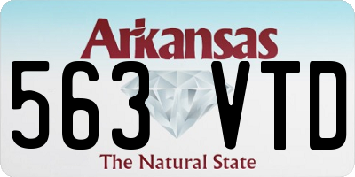 AR license plate 563VTD
