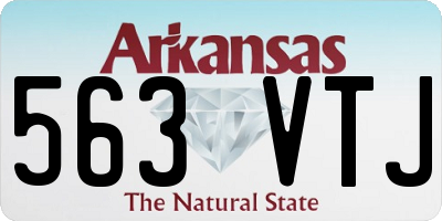 AR license plate 563VTJ