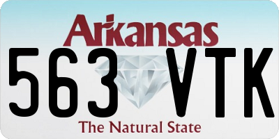 AR license plate 563VTK