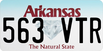 AR license plate 563VTR