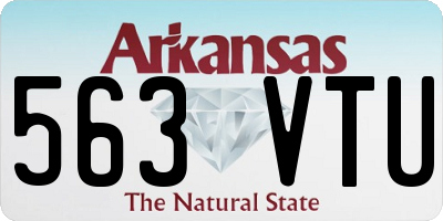 AR license plate 563VTU