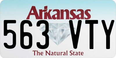 AR license plate 563VTY