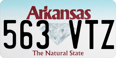 AR license plate 563VTZ