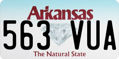 AR license plate 563VUA